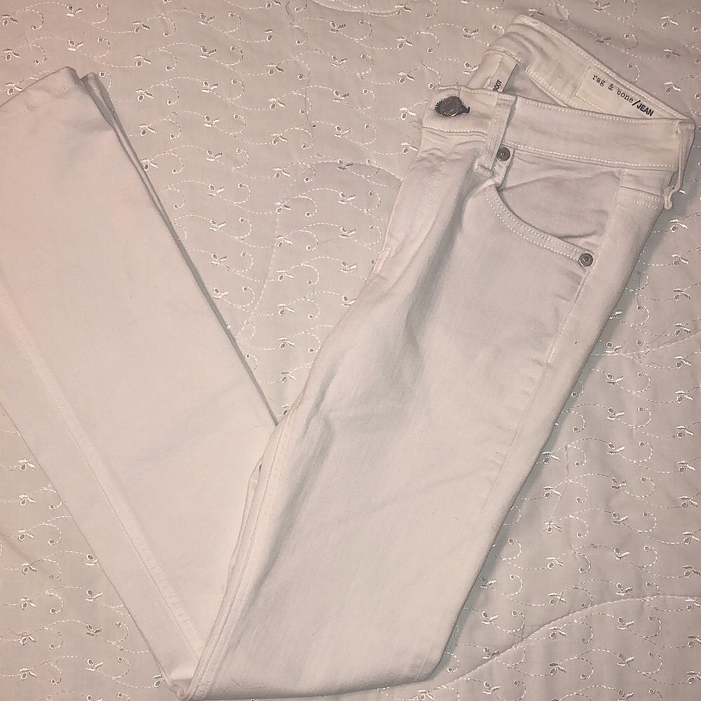 Rag & Bone white bootcut jeans